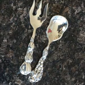 Mexican Silver fork and spoon NWOT